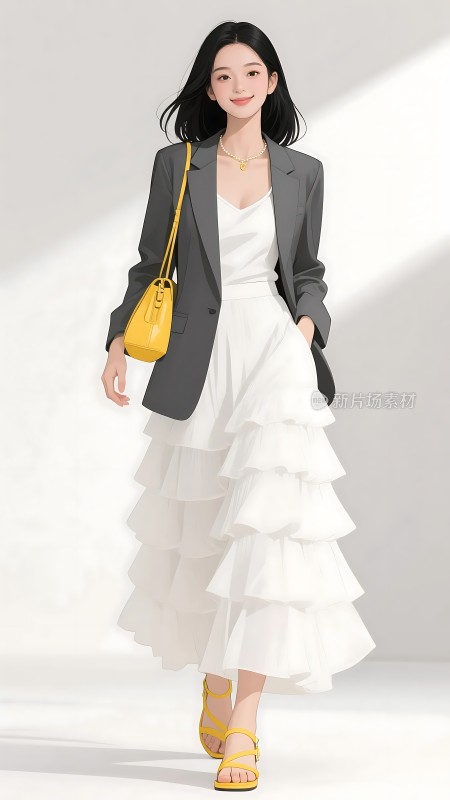 时尚白领女性优雅穿搭