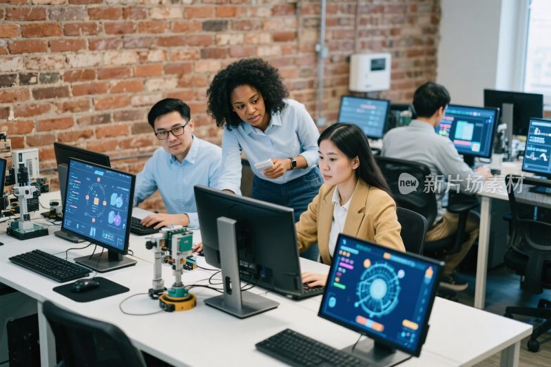 办公室团队协作工作场景