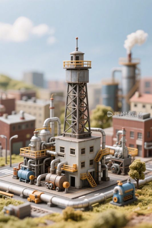 微型工业场景模型
