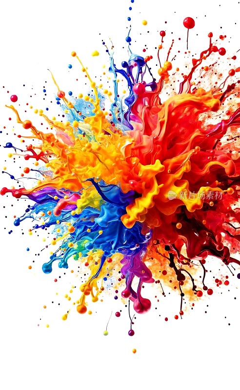 五彩斑斓的色彩爆炸