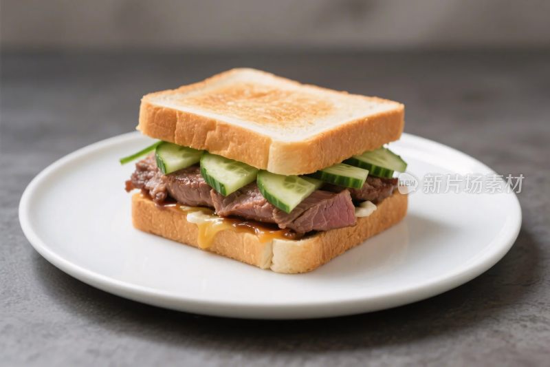 美味三明治摄影图