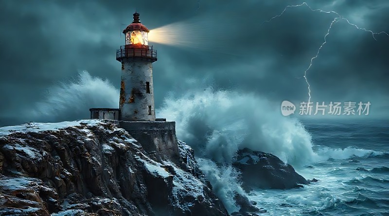 灯塔之光守护风暴之海