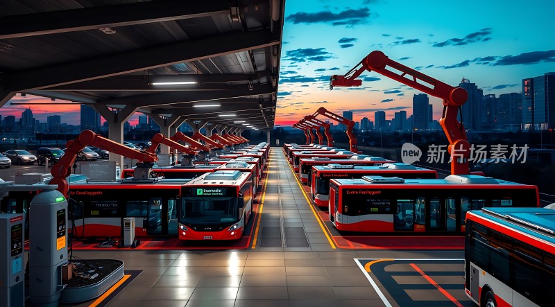 未来城市公交充电站