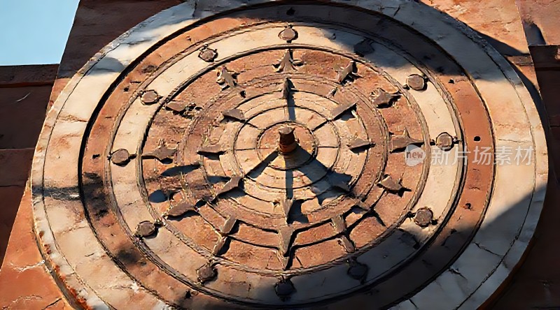 古铜色时钟表盘