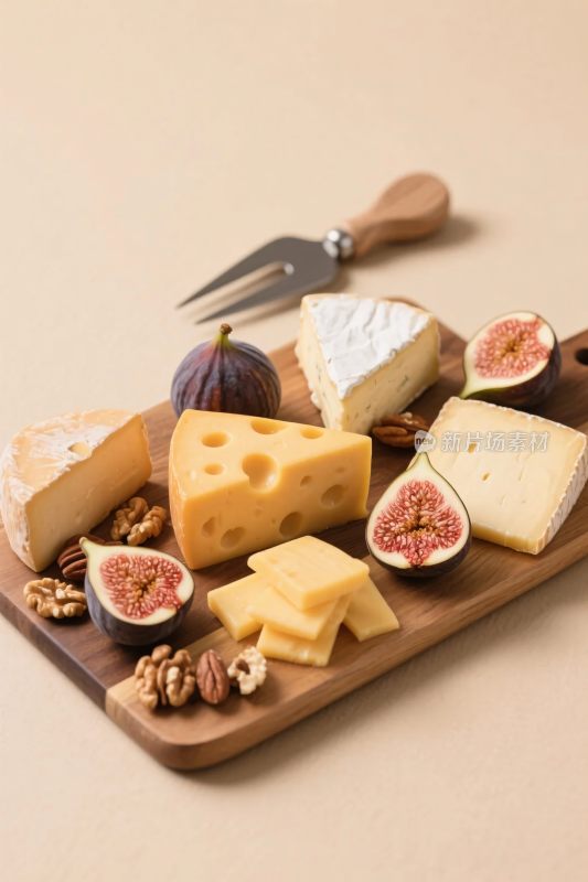奶酪拼盘与果类