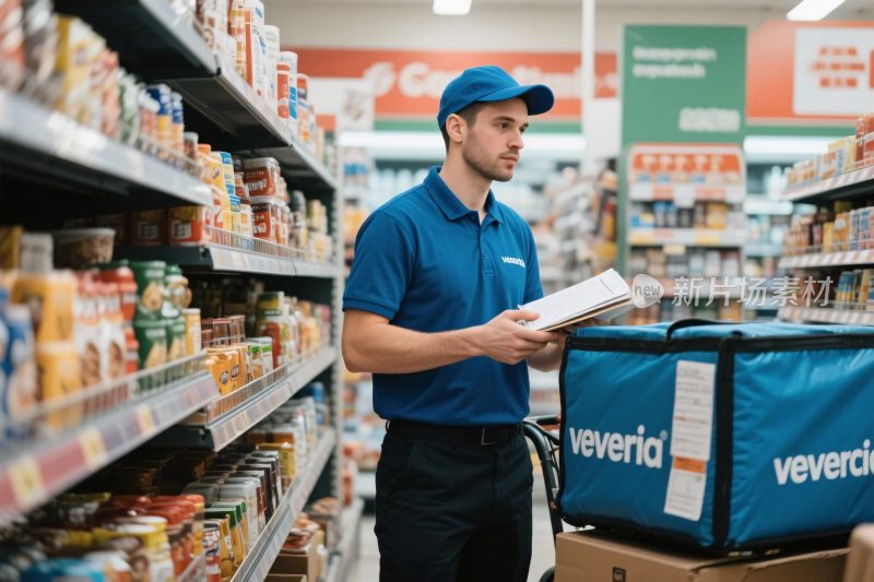 快递员超市配送场景