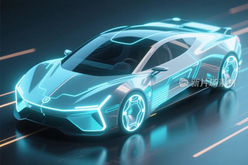 未来感科幻跑车