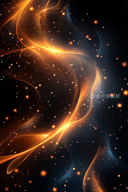 炫彩流动光影背景图