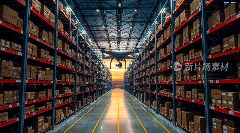 智能仓库无人机高效作业