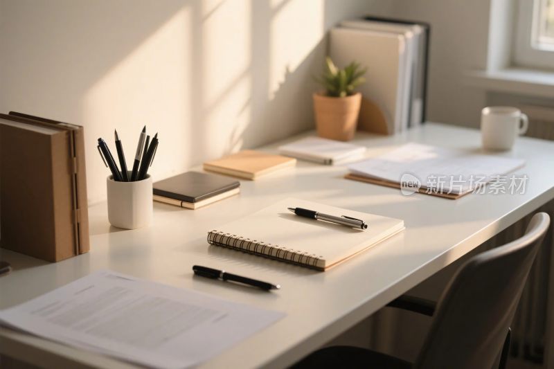 简约办公桌面场景