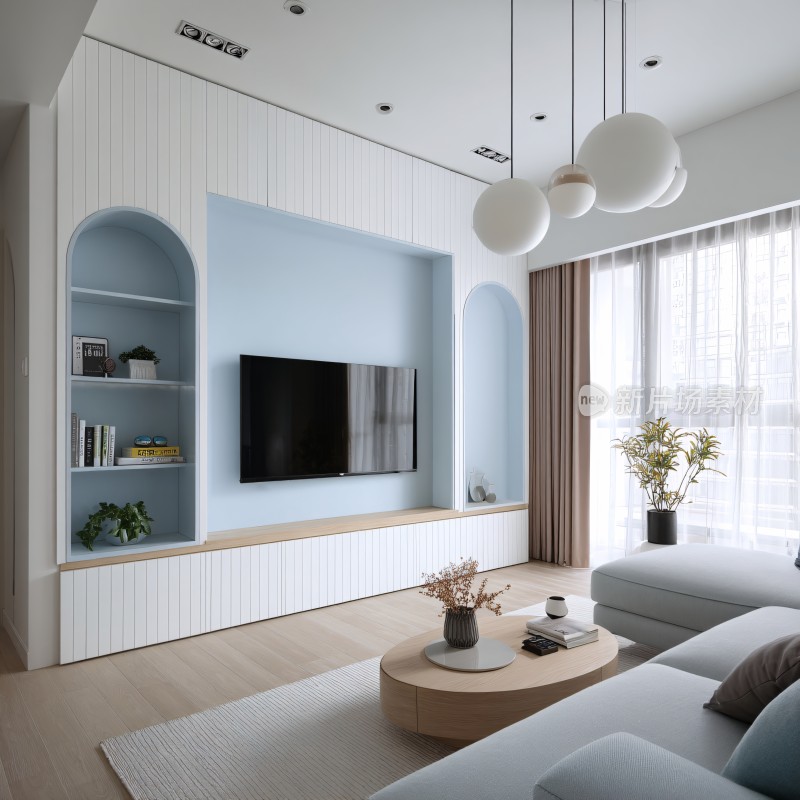 现代简约风客厅室内场景