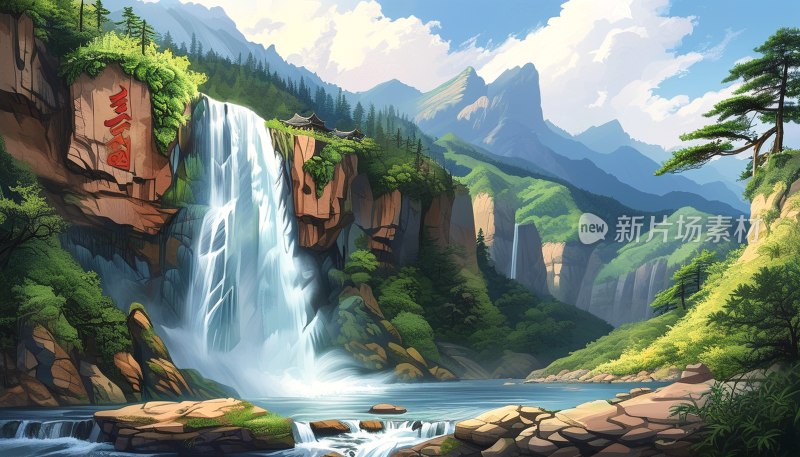 神农架瀑布奇观