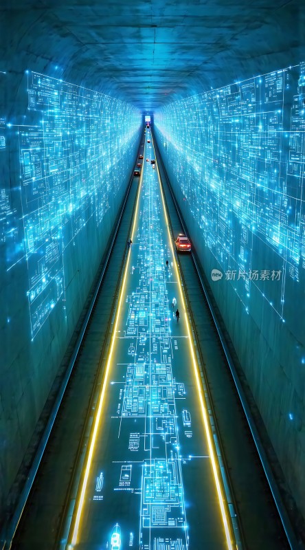 未来隧道科技感