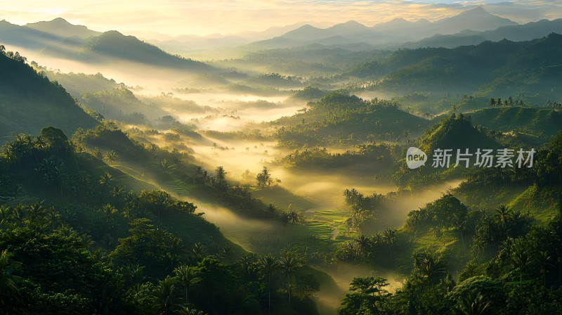 仁爱乡五社部落晨景