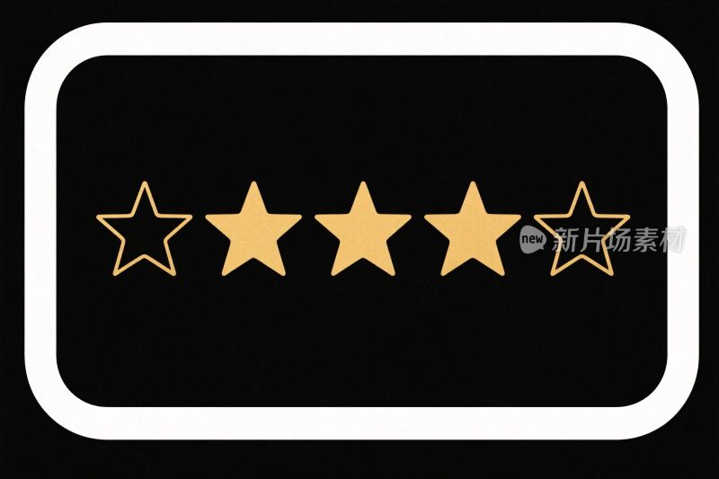 五星评价标识图标