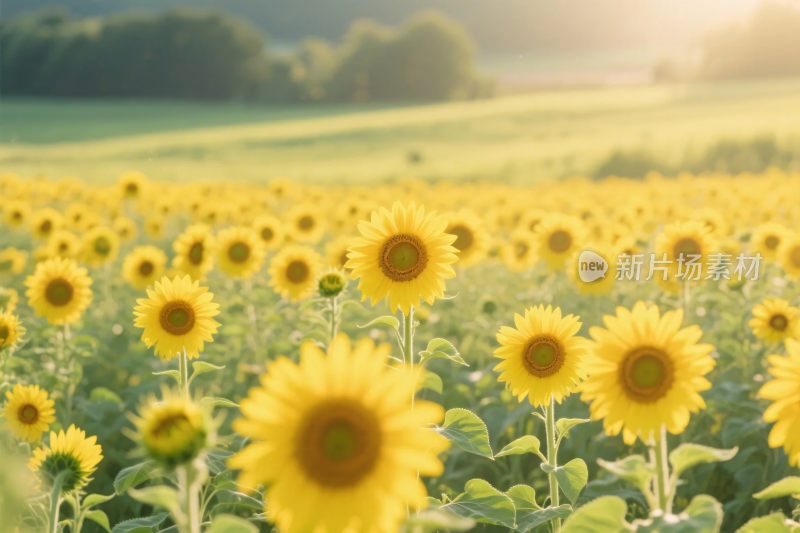 向日葵田园风景图
