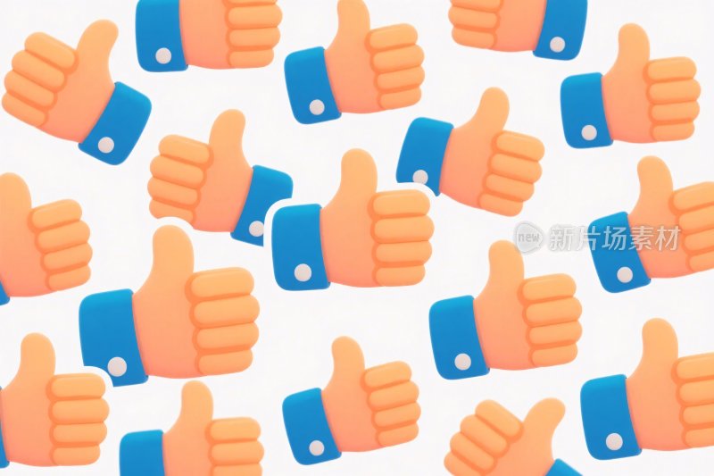 重复点赞图标图案