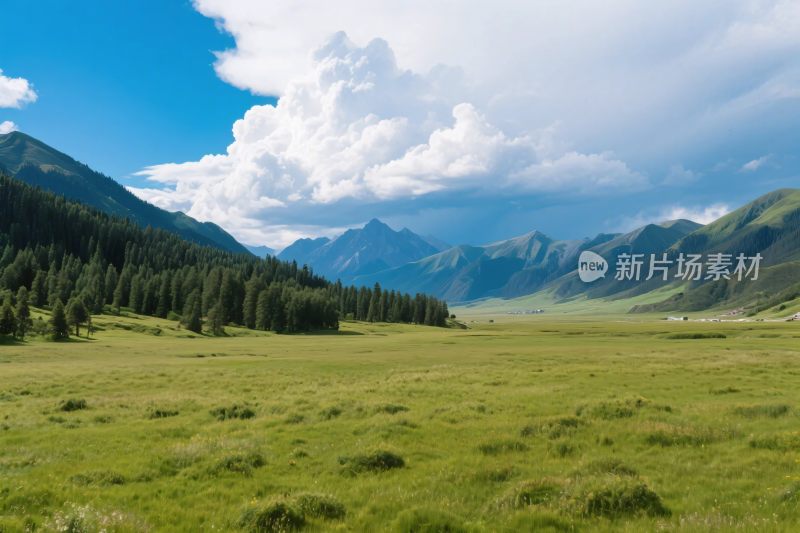 草原山峦风景图