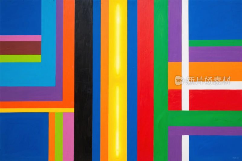 抽象多彩几何艺术