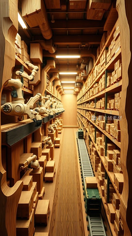 智能仓库机械臂与传送带协同工作