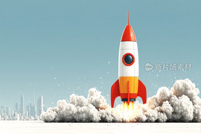 火箭发射升空场景
