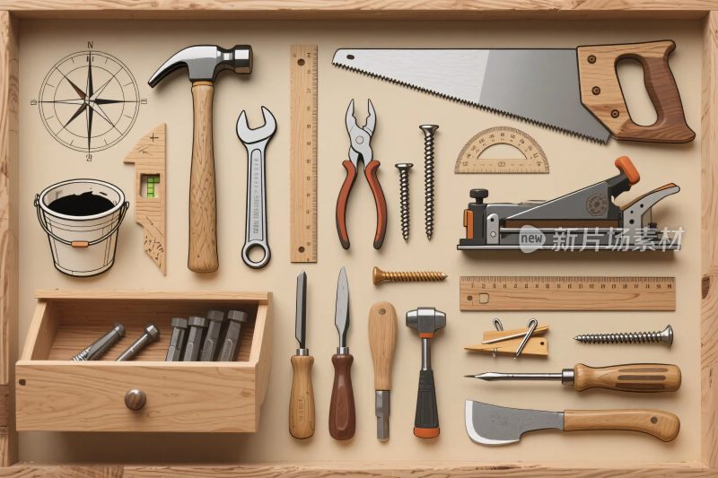 工具箱工具陈列图