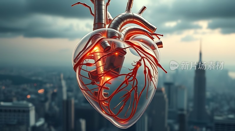 城市中的透明心脏