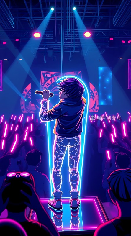 舞台上的炫目演出