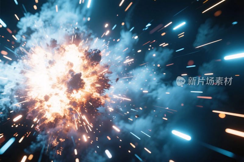 太空爆炸特效画面