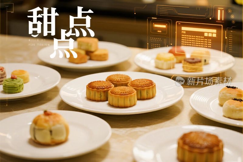 甜点展示陈列图