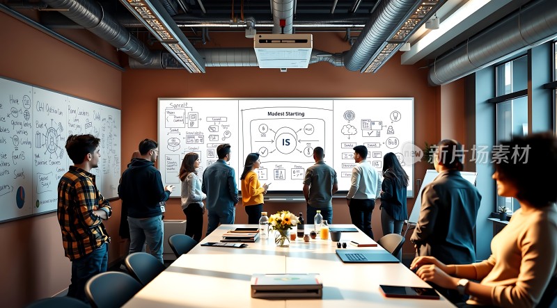 团队协作头脑风暴会议