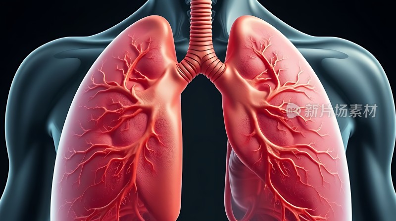 肺部血管系统解剖图