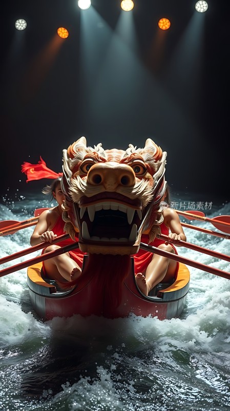 龙舟竞渡勇往直前！