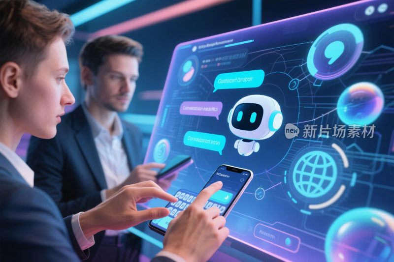 科技交互界面宣传图