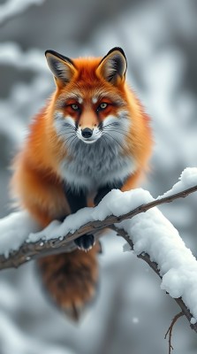 雪地红狐 雪地红狐