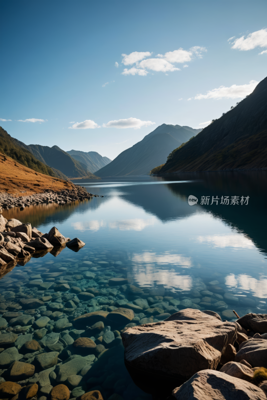 湖泊自然风景风光高清图片