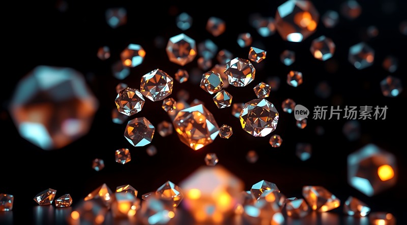 璀璨钻石闪耀夜空