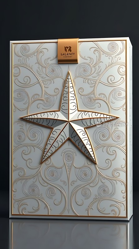 金色五角星包装盒