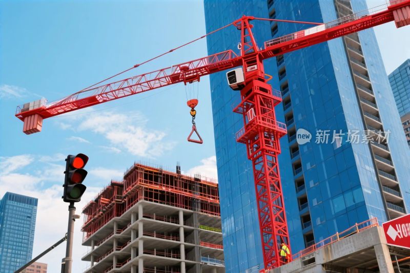 城市建筑施工场景