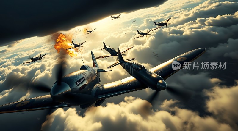 空中激战战斗机群对决