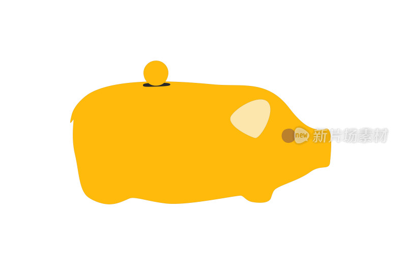 金色小猪存钱罐