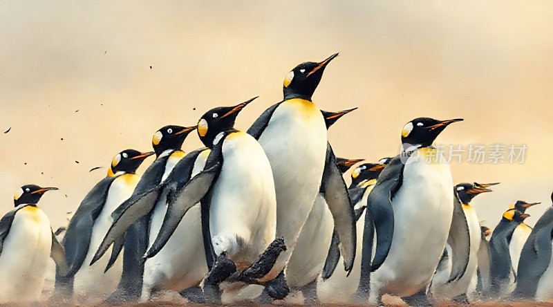 帝企鹅群雄并起