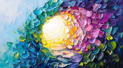 充满活力的抽象漩涡色彩明亮 充满活力的抽象漩涡色彩明亮