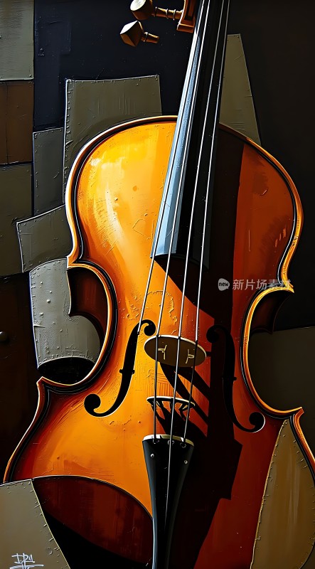 金色小提琴的艺术展现