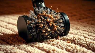 吸尘器刷头清理地毯灰尘 吸尘器刷头清理地毯灰尘
