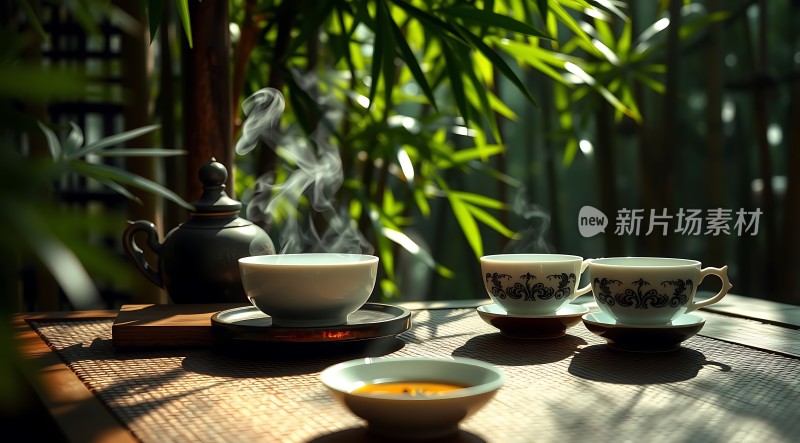 阳光下的茶道时光