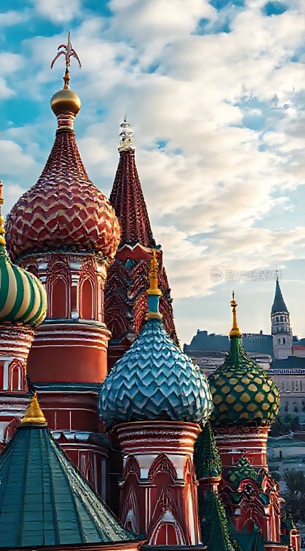 圣瓦西里大教堂彩色洋葱头