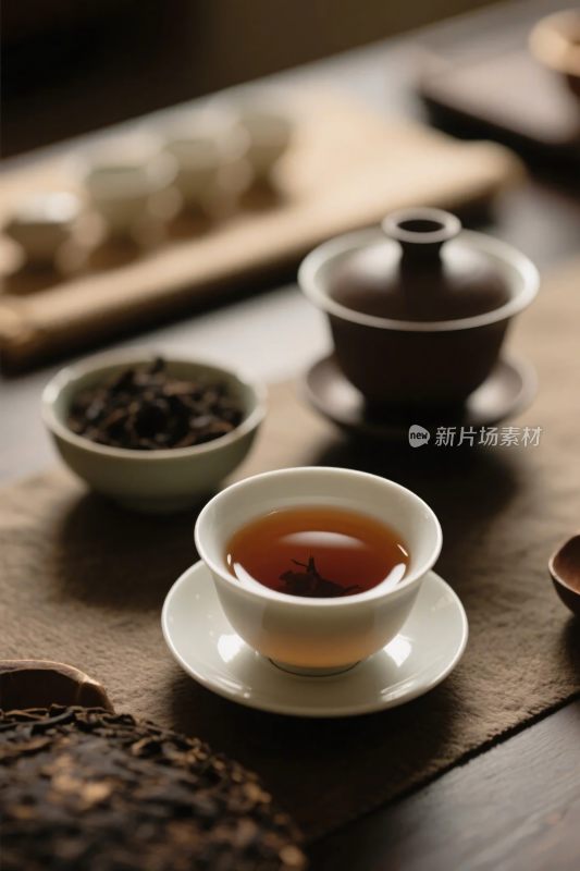 中式茶艺茶具静物