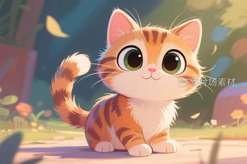 卡通小猫插画
