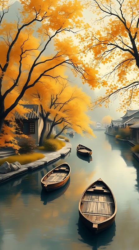 秋日古巷水乡情